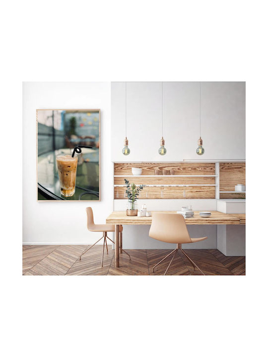 Painting Iced Coffee On Glass Table 100x150