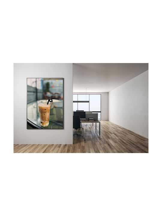Painting Iced Coffee On Glass Table 100x150
