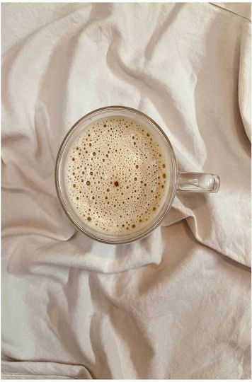 Gemälde Kaffee auf weißem Stoff Kaffee Weißer Stoff 100x150
