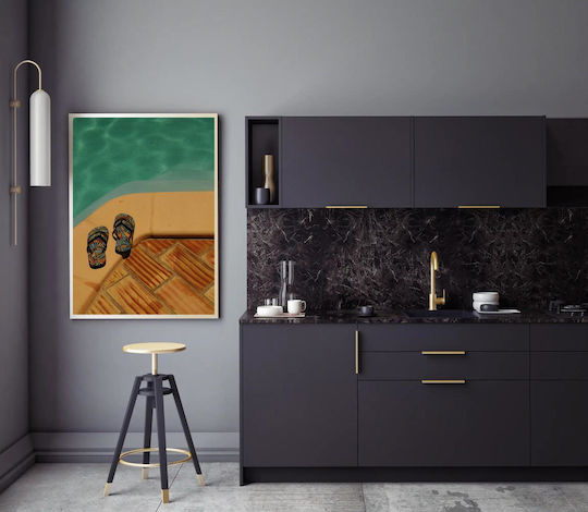 Tabloul Șlapi lângă Piscină 80x120
