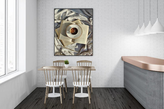 Gemälde Kaffee Offene Bücher Auf Stoff Kaffee Offene Bücher Auf Stoff 100x150