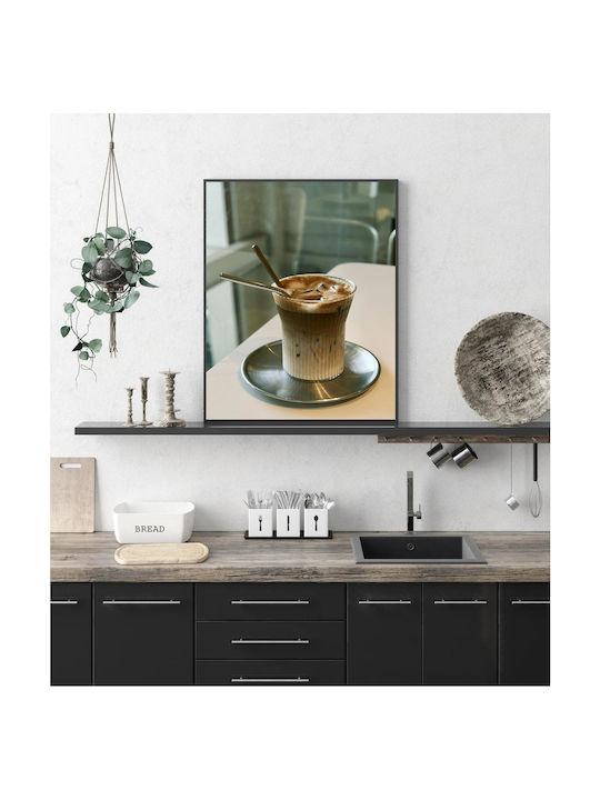 Πίνακας Iced Coffee Metal Straws Παγωμένος Καφές Μεταλλικά Καλαμάκια 100x150