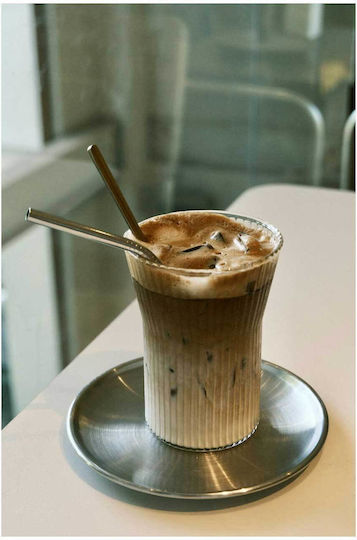 Πίνακας Iced Coffee Metal Straws Παγωμένος Καφές Μεταλλικά Καλαμάκια 100x150