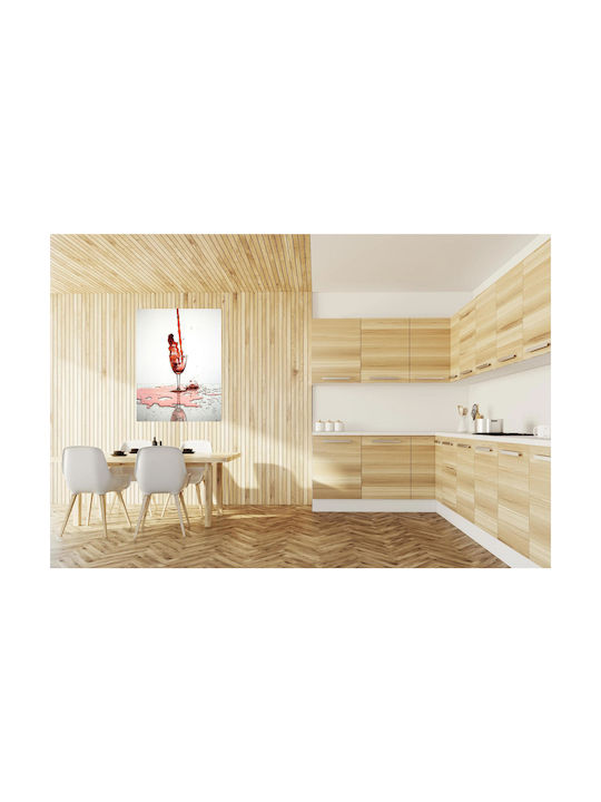 Tablou Stropire Vin Roșu În Pahar 80x120