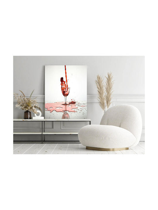 Tablou Stropire Vin Roșu În Pahar 80x120