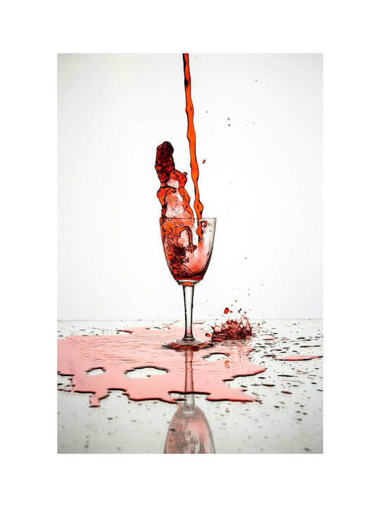 Tablou Stropire Vin Roșu În Pahar 80x120