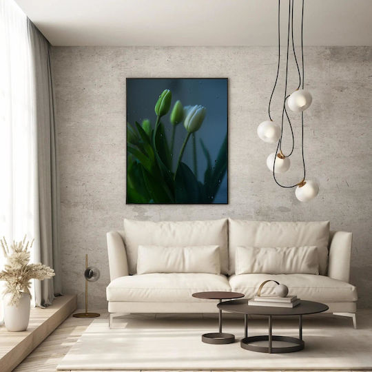 Tulips Behind Glass Painting 60x90