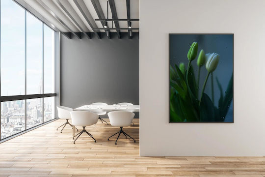 Tulips Behind Glass Painting 60x90