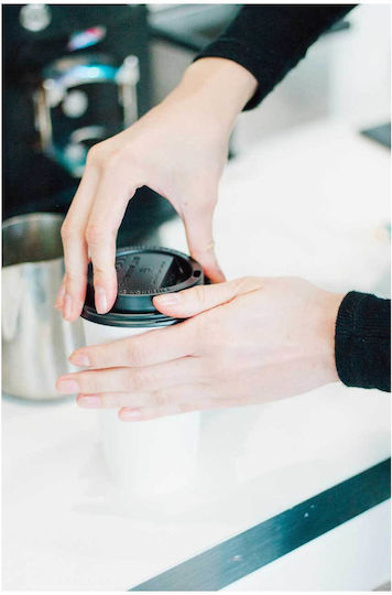Πίνακας Person Holding Coffee Cup Άτομο Κρατά Φλιτζάνι Καφέ 80x120