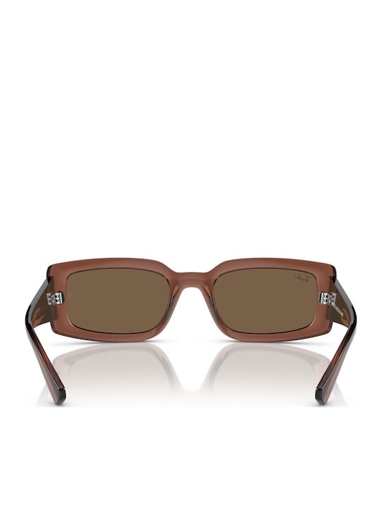 Ray Ban Kiliane Унисекс Слънчеви Очила с Кафява Пластмасова Рамка и Кафяви Лещи
