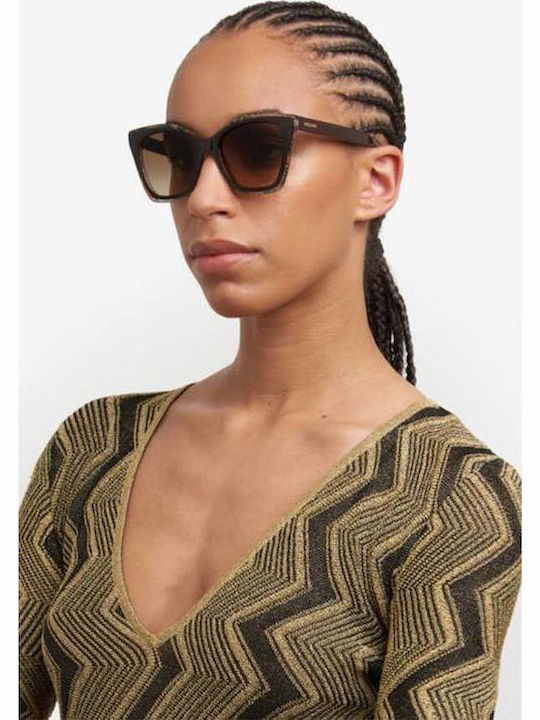 Missoni Women's Sunglasses with Brown Tartaruga Plastic Frame and Brown Gradient Lens MIS 0188/S 09Q/HA