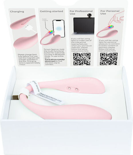 Kiiroo Vibrator Mini Δονητής Bullet με Απομακρυσμένο Έλεγχο 9.7cm Ροζ