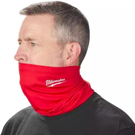Milwaukee Neck Protection & Face Mask Protective Mask Fabric Red 4933478780 1pcs