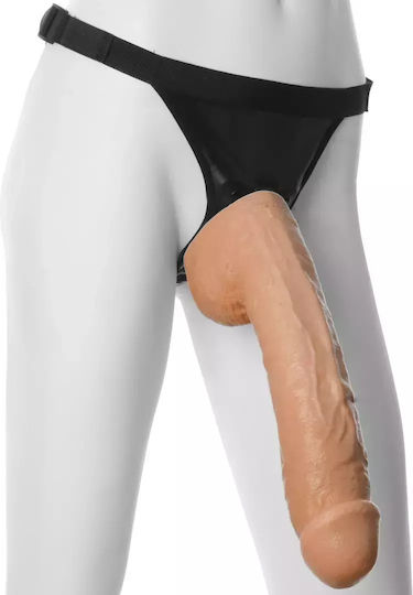 Doc Johnson Vac-U-Lock Hung Ρεαλιστικό Dildo με Όρχεις Flesh 32cm