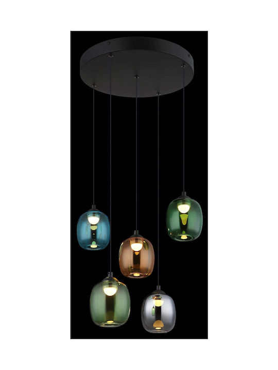 Globo Lighting Κρεμαστό Φωτιστικό Μαύρο