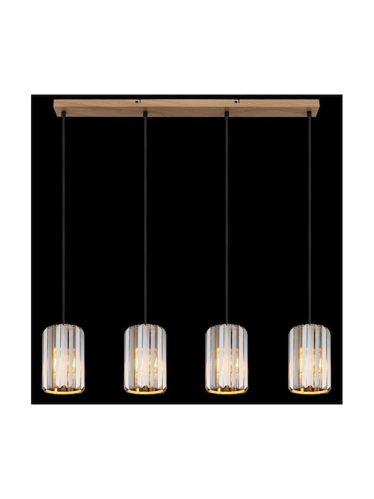 Globo Lighting Κρεμαστό Φωτιστικό Ασημί