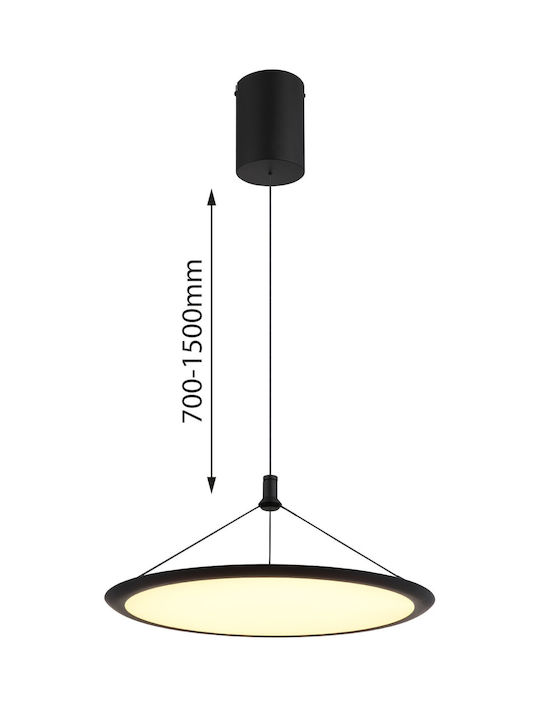 Globo Lighting Κρεμαστό Φωτιστικό Μαύρο