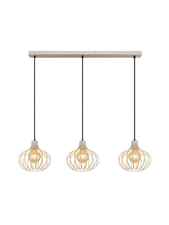 Globo Lighting Κρεμαστό Φωτιστικό Μπεζ