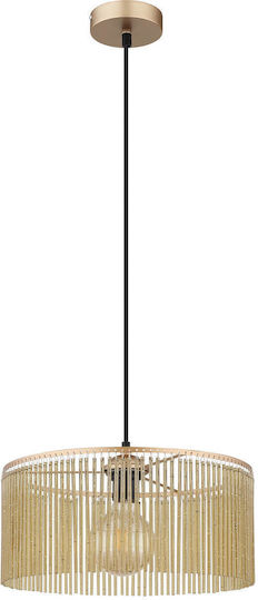 Globo Lighting Κρεμαστό Φωτιστικό Μελί με Ντουί E27 35x35x135εκ.