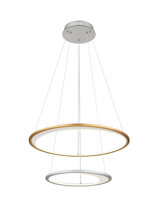 Globo Lighting Κρεμαστό Φωτιστικό Ασημί