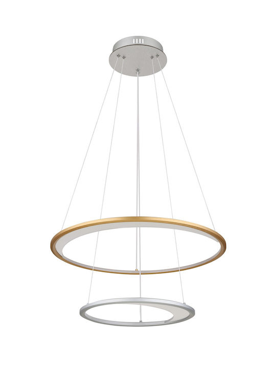 Globo Lighting Κρεμαστό Φωτιστικό Ασημί