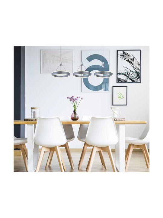 Globo Lighting Κρεμαστό Φωτιστικό Γκρι