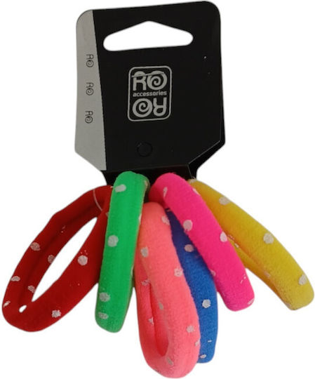 Ro-Ro Accessories Set Elastice Pentru Păr 6 Bucăți Multi