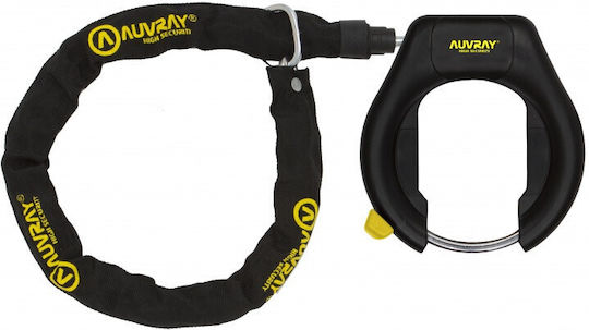Auvray Κλειδαριά Ποδηλάτου για Τροχό με Κλειδί Μαύρη