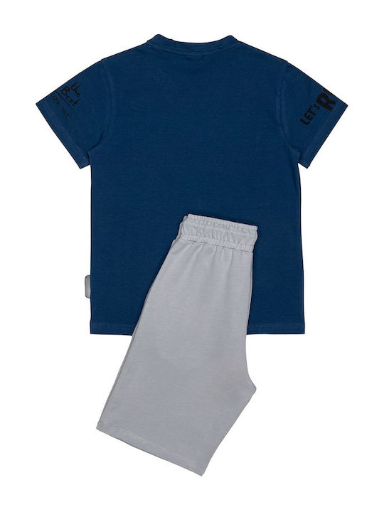 Kids' Set with Shorts Summer 2pcs Mπλε