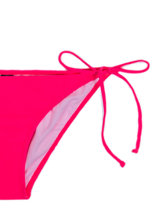 Fuchsia Bikini Slip with Laces