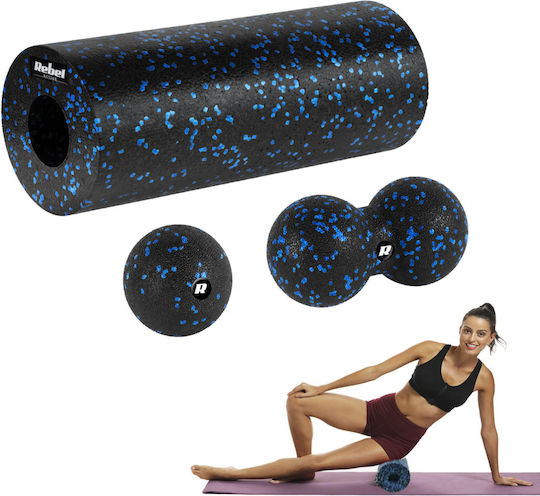 Σετ Foam Rollers Μαύρο 33cm