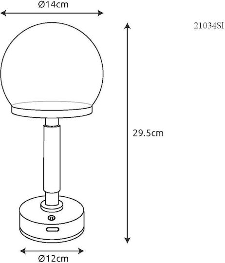 Globo Lighting Decorative Lamp Silver