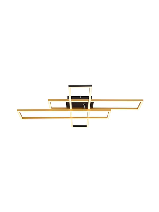Globo Lighting Πλαφονιέρα Οροφής Μαύρη με Ενσωματωμένο LED