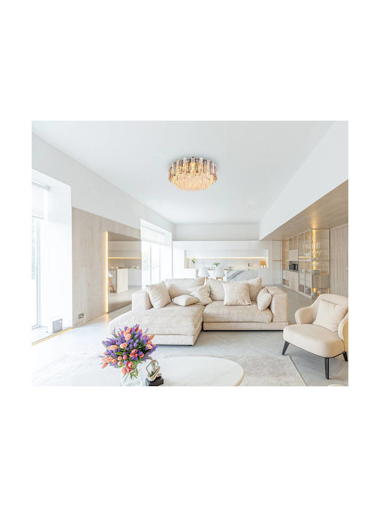 Globo Lighting Πλαφονιέρα Οροφής Διάφανη