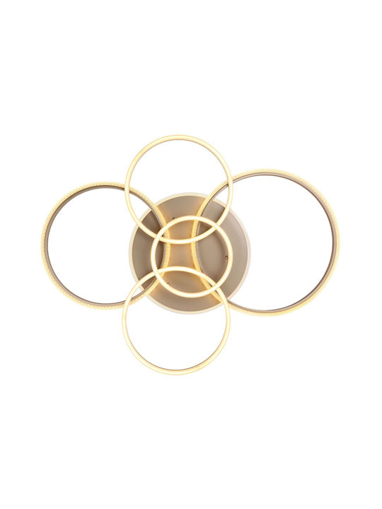 Globo Lighting Πλαφονιέρα Οροφής Διάφανη με Ενσωματωμένο LED