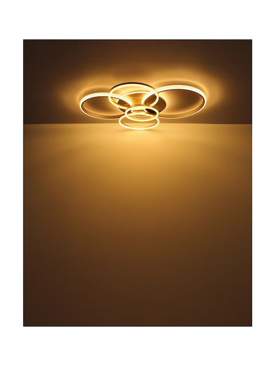 Globo Lighting Πλαφονιέρα Οροφής Διάφανη με Ενσωματωμένο LED