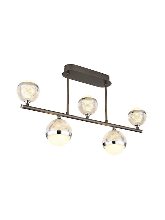 Globo Lighting Ceiling Mount Light 65cm Transparent with Integrated LED and Remote Control