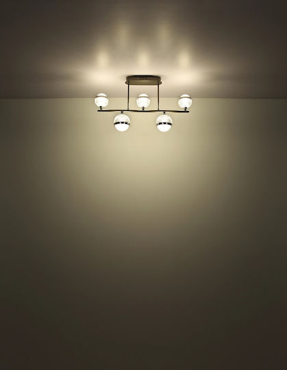 Globo Lighting Πλαφονιέρα Οροφής 65εκ. Διάφανη με Ενσωματωμένο LED και Τηλεχειριστήριο