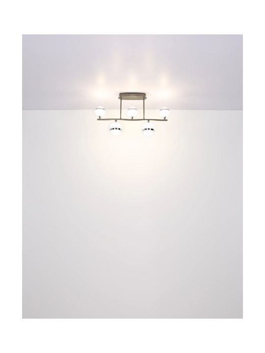 Globo Lighting Ceiling Mount Light 65cm Transparent with Integrated LED and Remote Control