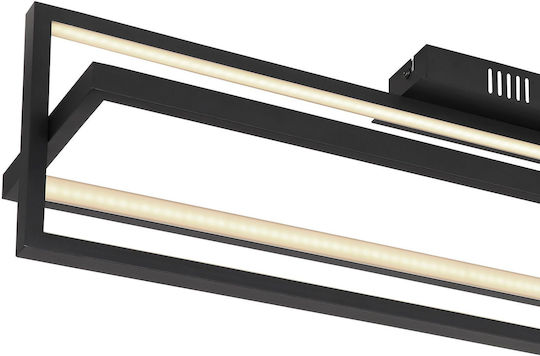 Globo Lighting Πλαφονιέρα Οροφής 82εκ. Μαύρη