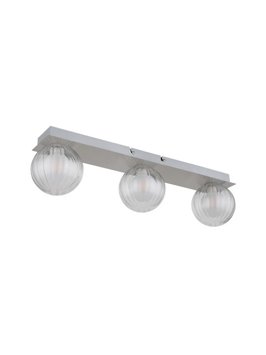 Globo Lighting Πλαφονιέρα Οροφής Διάφανη