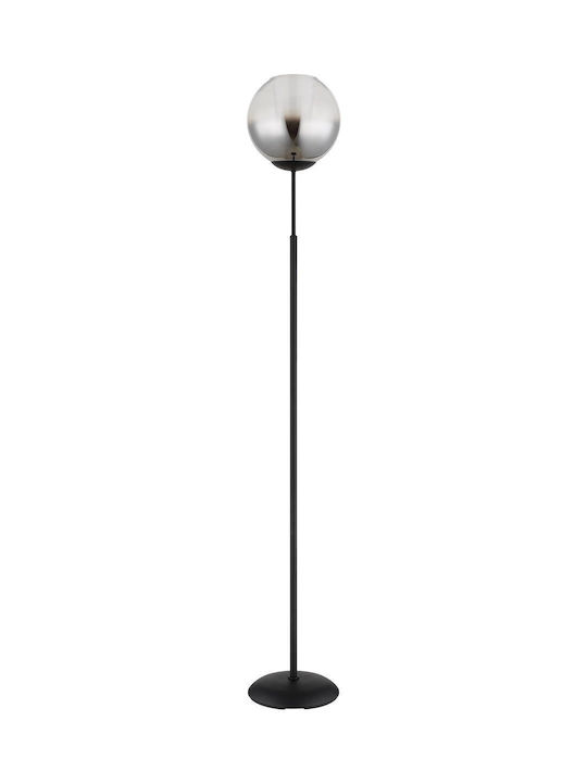 Globo Lighting Floor Lamp H154.5xW25cm. with Socket for Bulb E27 Black