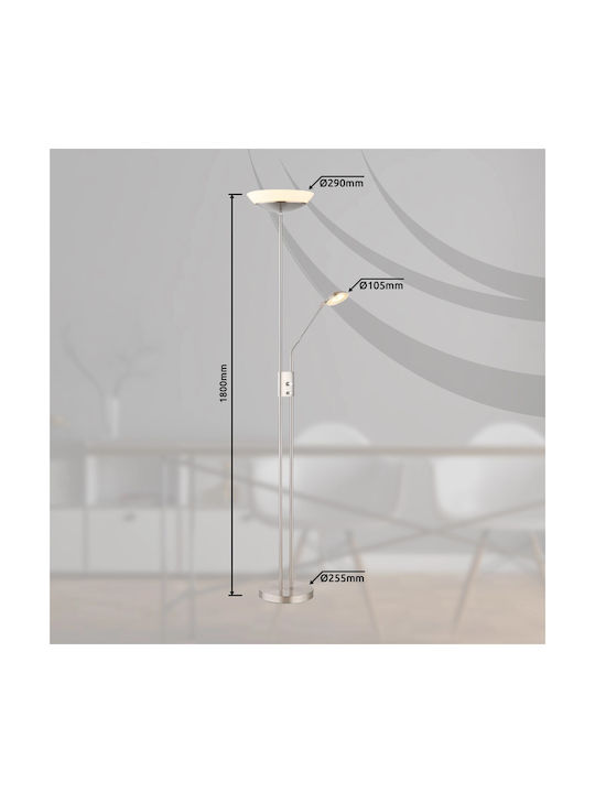 Globo Lighting Φωτιστικό Δαπέδου Ασημί Globo Lighting Φωτιστικό Δαπέδου Ασημί