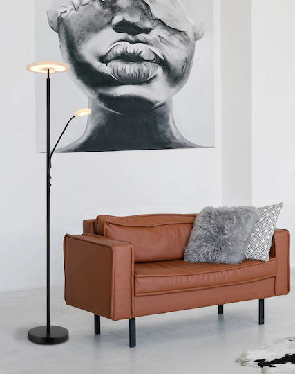 Globo Lighting LED Floor Lamp with Warm White Light Black