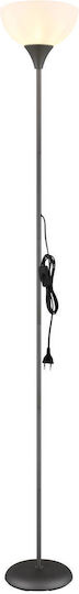 Globo Lighting Floor Lamp H178.5xL25cm with Lamp Bulb Base E27 Black