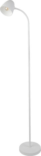 Globo Lighting Floor Lamp Height 145cm with Lamp Bulb Base E14 White