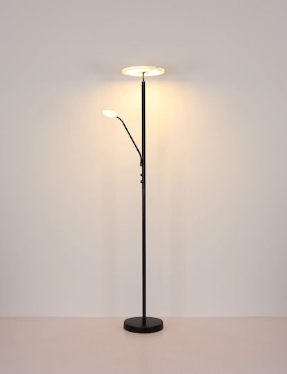 Globo Lighting LED Floor Lamp with Warm White Light Black