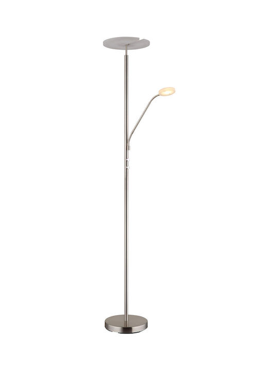 Globo Lighting LED Floor Lamp with Warm White Light Silver