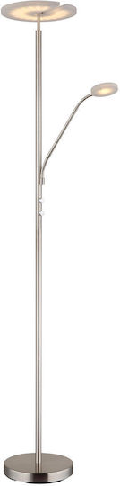 Globo Lighting LED Floor Lamp with Warm White Light Silver