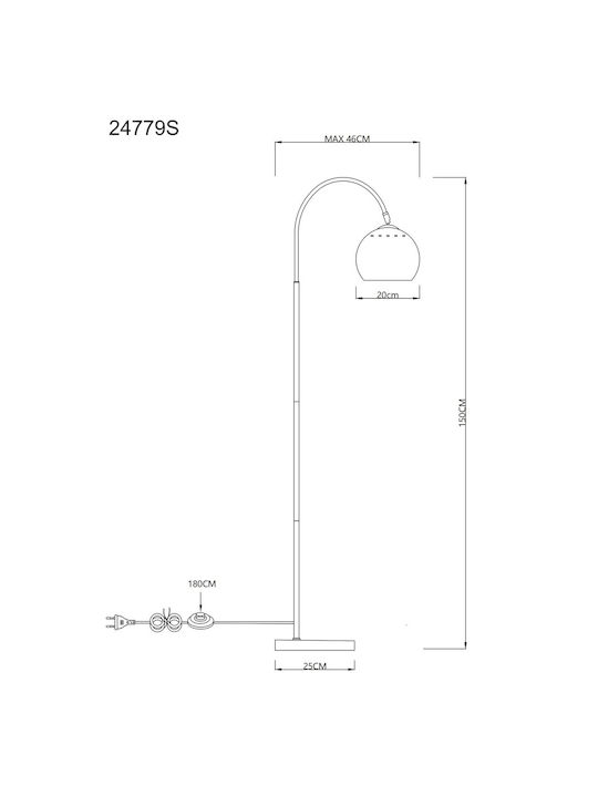 Globo Lighting Lampa de podea Bej